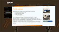 Desktop Screenshot of peerless-machinery.com