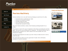 Tablet Screenshot of peerless-machinery.com